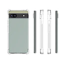 For Google Pixel 6a Shockproof Non-slip Thickening TPU Phone Case(Transparent)