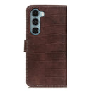 For Motorola Moto G200 5G/Edge S30 5G Magnetic Crocodile Texture Horizontal Flip Leather Phone Case(Brown)