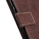 For Motorola Moto G200 5G/Edge S30 5G Magnetic Crocodile Texture Horizontal Flip Leather Phone Case(Brown)