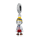 S925 Sterling Silver Bib Boy Pendant DIY Bracelet Necklace Accessories