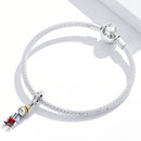 S925 Sterling Silver Bib Boy Pendant DIY Bracelet Necklace Accessories