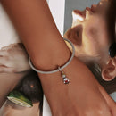 S925 Sterling Silver Bib Boy Pendant DIY Bracelet Necklace Accessories
