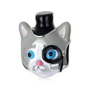 S925 Sterling Silver Magician Cat Beads DIY Bracelet Necklace Accessories