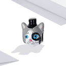 S925 Sterling Silver Magician Cat Beads DIY Bracelet Necklace Accessories