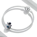 S925 Sterling Silver Magician Cat Beads DIY Bracelet Necklace Accessories