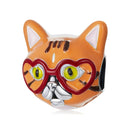 S925 Sterling Silver Sweetheart Big Orange Cat Beads DIY Bracelet Necklace Accessories