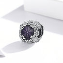 S925 Sterling Silver Retro Flower Beads DIY Bracelet Necklace Accessories
