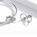 S925 Sterling Silver Infinite Flowers Beads DIY Bracelet Necklace Accessories