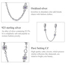 S925 Sterling Silver Retro Flower Safety Chain DIY Bracelet Necklace Accessories