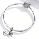 S925 Sterling Silver Heart Life Tree Pendant DIY Bracelet Necklace Accessories
