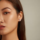 S925 Sterling Silver Retro Butterfly Ear Stud Women Earrings