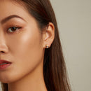 S925 Sterling Silver Cute Little Mushrooms Ear Stud Women Earrings