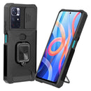 For Xiaomi Redmi Note 11 5G China / Poco M4 Pro 5G Sliding Camera Cover Design PC + TPU Shockproof Phone Case(Black)