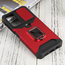 For Xiaomi Redmi Note 11 5G China / Poco M4 Pro 5G Sliding Camera Cover Design PC + TPU Shockproof Phone Case(Red)