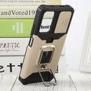 For Xiaomi Redmi Note 11 5G China / Poco M4 Pro 5G Sliding Camera Cover Design PC + TPU Shockproof Phone Case(Gold)