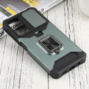 For Xiaomi Redmi Note 11 5G China / Poco M4 Pro 5G Sliding Camera Cover Design PC + TPU Shockproof Phone Case(Dark Green)