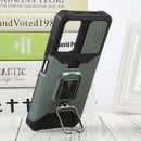 For Xiaomi Redmi Note 11 5G China / Poco M4 Pro 5G Sliding Camera Cover Design PC + TPU Shockproof Phone Case(Dark Green)