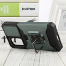 For Xiaomi Redmi Note 11 Pro 5G / 4G International Version Sliding Camera Cover Design PC + TPU Shockproof Phone Case(Dark Green)