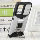 For Xiaomi Redmi Note 11 Pro 5G / 4G International Version Sliding Camera Cover Design PC + TPU Shockproof Phone Case(Silver)