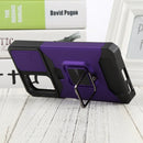 For Xiaomi Redmi Note 11 Pro 5G / 4G International Version Sliding Camera Cover Design PC + TPU Shockproof Phone Case(Purple)