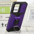 For Xiaomi Redmi Note 11 Pro 5G / 4G International Version Sliding Camera Cover Design PC + TPU Shockproof Phone Case(Purple)
