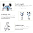 S925 Sterling Silver Smart Goldfish Ear Stud Women Earrings