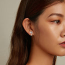 S925 Sterling Silver Smart Goldfish Ear Stud Women Earrings