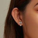 S925 Sterling Silver Smart Goldfish Ear Stud Women Earrings