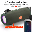 T&G TG322 40W Waterproof Portable LED Bluetooth Speaker(Army Green)
