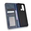 For Infinix Hot 11s Magnetic Buckle Retro Texture Leather Case(Blue)