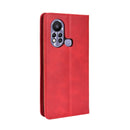 For Infinix Hot 11s Magnetic Buckle Retro Texture Leather Case(Red)