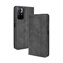 For Xiaomi Redmi Note 11 / Poco M4 Pro Magnetic Buckle Retro Texture Leather Case(Black)