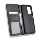 For Xiaomi Redmi Note 11 / Poco M4 Pro Magnetic Buckle Retro Texture Leather Case(Black)