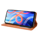 For Xiaomi Redmi Note 11 / Poco M4 Pro Magnetic Buckle Retro Texture Leather Case(Brown)