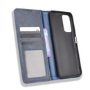 For Xiaomi Redmi Note 11 / Poco M4 Pro Magnetic Buckle Retro Texture Leather Case(Blue)