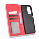 For Xiaomi Redmi Note 11 / Poco M4 Pro Magnetic Buckle Retro Texture Leather Case(Red)