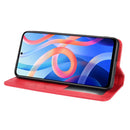 For Xiaomi Redmi Note 11 / Poco M4 Pro Magnetic Buckle Retro Texture Leather Case(Red)
