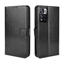 For Xiaomi Redmi Note 11 Pro/Note 11 Pro+ Retro Crazy Horse Texture Leather Phone Case(Black)