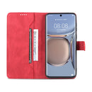 For Huawei P50 Pro AZNS Dream II Skin Feel Horizontal Flip Leather Case(Red)