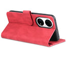 For Huawei P50 Pro AZNS Dream II Skin Feel Horizontal Flip Leather Case(Red)