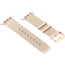 For Apple Watch Series 7 45mm / 6 & SE & 5 & 4 44mm / 3 & 2 & 1 42mm Milanese Stainless Steel Double Buckle Watch Band(Retro Gold)