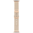 For Apple Watch Series 7 45mm / 6 & SE & 5 & 4 44mm / 3 & 2 & 1 42mm Milanese Stainless Steel Double Buckle Watch Band(Retro Gold)