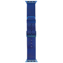 For Apple Watch Series 7 45mm / 6 & SE & 5 & 4 44mm / 3 & 2 & 1 42mm Milanese Stainless Steel Double Buckle Watch Band(Blue)