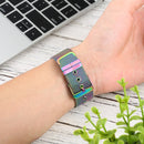 For Apple Watch Series 7 45mm / 6 & SE & 5 & 4 44mm / 3 & 2 & 1 42mm Milanese Stainless Steel Double Buckle Watch Band(Colorful)