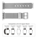 For Apple Watch Series 6 & SE & 5 & 4 44mm / 3 & 2 & 1 42mm Milanese Stainless Steel Double Buckle Watch Band (Rose Gold)