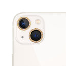 9H Point Drill Camera Lens Protector Circle For iPhone 13 / 13 mini(Gold)