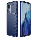 For Xiaomi 12 5G Carbon Fiber Texture Shockproof TPU Phone Case(Blue)