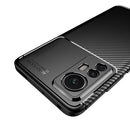 For Xiaomi 12 5G Carbon Fiber Texture Shockproof TPU Phone Case(Blue)