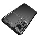 For Xiaomi 12 Pro 5G Carbon Fiber Texture Shockproof TPU Phone Case(Black)