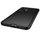 For Xiaomi 12 Pro 5G Carbon Fiber Texture Shockproof TPU Phone Case(Black)